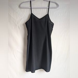 Jonathan Simkhai Black Silk Blend Mini Slip Dress Size S